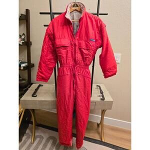 Colmar One Piece Women's Vintage Red Ski Suit